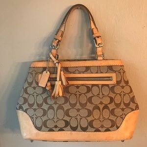 Brown coach purse